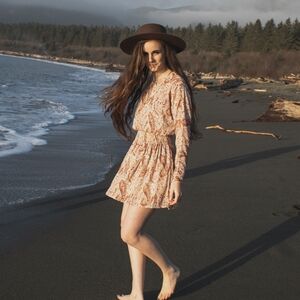 MINKPINK - Woodstock Paisley Mini Dress - M